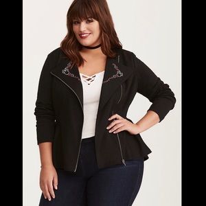 Torrid Minnie Mouse Peplum Jacket
